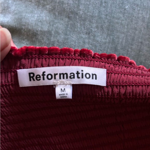 Reformation Red Mini Dress - Picture 6 of 7